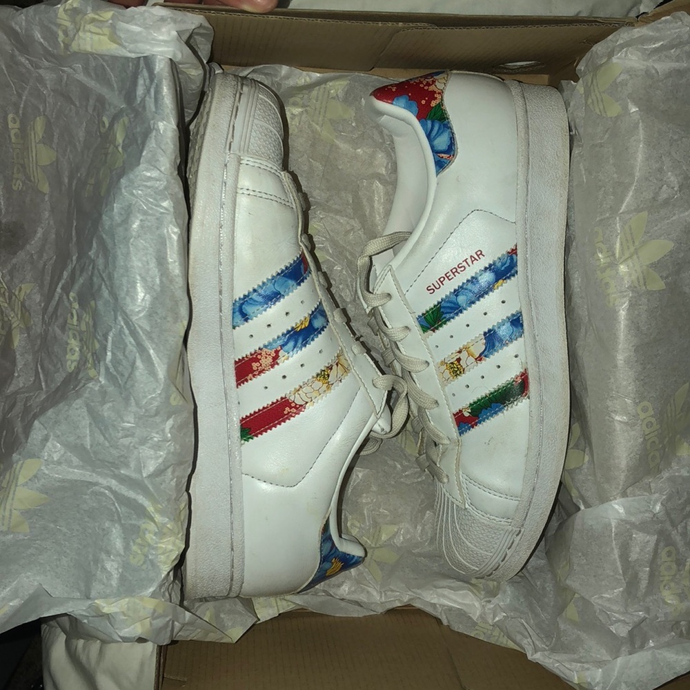 Rare Floral Adidas With Box